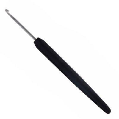 30865 Крючок стальний з чорною ручкою та срібним наконечником KnitPro, 1.50 мм 17411 фото