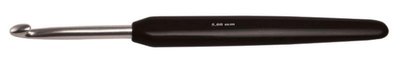 30814 Крючок алюмінієвий з чорною ручкою та срібним наконечником KnitPro, 3.50 мм 17401 фото
