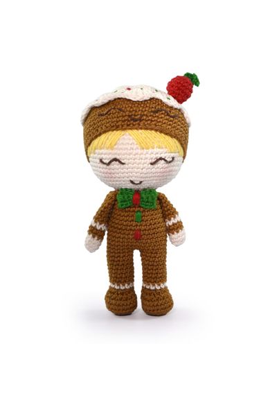 5 AMIGURUMI KIT - CHRISTMAS Gingerbread Man (100% бавовна) 1075373 фото