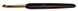 30801 Крючок алюмінієвий з чорною ручкою та золотим наконечником KnitPro, 2,00 мм 17389 фото 1