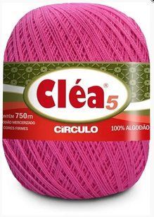 3839 CLEA 5 пряжа(100% мерс.бавовна, 151гр. 750м. ), рожевий 1076253 фото