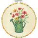 72-76319 Набір для вышивання хрестом Watering Can Лейка з квітами DIMENSIONS з п'яльцями 1077713 фото