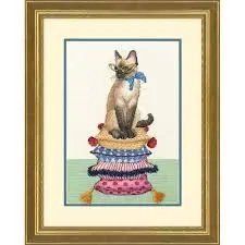 70-35367 Набір для вишивання хрестом DIMENSIONS Cat lady "Леді-кішка" 1064623 фото