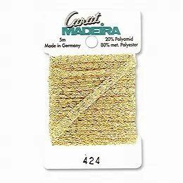 424/9724 Декоративна металізована тасьма Carat Madeira 4 мм*5м 21845 фото