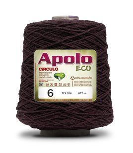 3862 APOLO ECO 6 пряжа(85% бавовна, 15% волокна, 600гр, 610м 1шт) БУРГУНДІ 1081338 фото