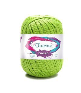 5203 CHARME пряжа (100% мерс.бавовна, 150гр. 396м. ), салатовий 1076076 фото