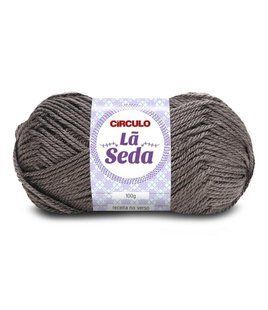 7417 LA SEDA пряжа (70% акрил 30% вовна, 100гр. 166м. ), сірий 1075433 фото