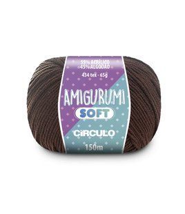 7569 AMIGURUMI SOFT пряжа (55% акрил, 45% бавовна, 65гр. 150м. ), коричневий 1075867 фото