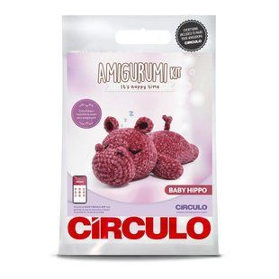 4 AMIGURUMI KIT - HAPPY TIME HIPPO(100% бавовна) 1077931 фото