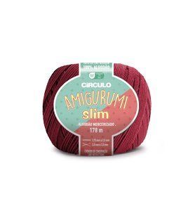 7136 AMIGURUMI SLIM пряжа (100% бавовна мерсерізована ,70 г, 178 м), бордовий 1080705 фото