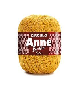 7030 ANNE BRILHO пряжа (96%мерс.бавовна, 4% метал, 150гр. 500м. ), жовтий 1076180 фото