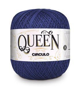 2856 QUEEN 8 пряжа (100% єгіпет.бавовна, 100гр. 678м. ), синій 1076295 фото