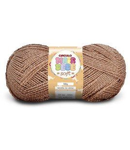 7557 MAIS BEBE SOFT пряжа (74% акрил, 26% віскоза, 100гр. 322м ), коричневий 1076189 фото