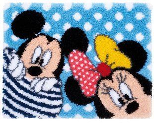 PN-0167700 Набір для вишивання килимка Vervaco Disney "Mickey and Minnie Peek-A-Boo" 1062748 фото