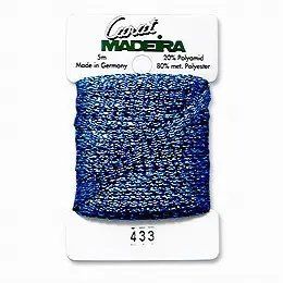 433/9724 Декоративна металізована тасьма Carat Madeira 4 мм*5м 21849 фото