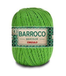 5242 BARROCO MAXCOLOR 6 пряжа (100% бавовна, 200гр. 226м), зелений 1076558 фото