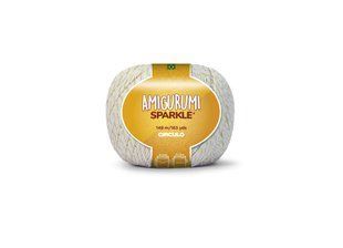 8001 AMIGURUMI SPARKLE пряжа (98% бавовна, 2% металік 80 г.149 м.), натуральний 1078073 фото