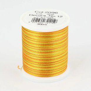 2096/9870 DECORA №12 100% віскозна нитка з об'ємним крученням, 300 м 1062565 фото
