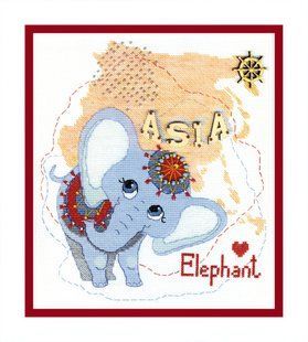 ВТ-179 Набір для вишивання хрестиком Crystal Art "Дитячий світ. Азія" 1059473 фото