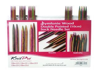 20650 Набір дерев'яних шкарпеткових спиць 10 см Symfonie Wood KnitPro 1053139 фото
