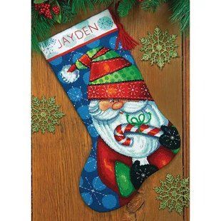 71-09154 Набір для вишивання (гобелен) DIMENSIONS Sweet Santa. Stocking "Солодкий Санта. Панчоха" 1065438 фото