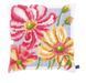 PN-0154564 Набір для вишивання хрестом (подушка) Vervaco Colourful flowers "Барвисті квіти"