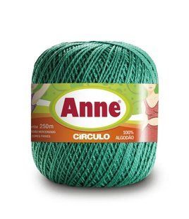 5556 ANNE пряжа (100%мерс.бавовна, 74гр. 250м 6 мот. в уп.), зелений 1076147 фото
