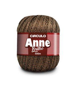 7382 ANNE BRILHO пряжа (96%мерс.бавовна, 4% метал, 150гр. 500м. ), коричневий 1076172 фото