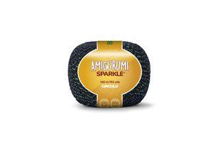 8100 AMIGURUMI SPARKLE пряжа (98% бавовна, 2% металік 80 г.149 м.), чорний 1078075 фото