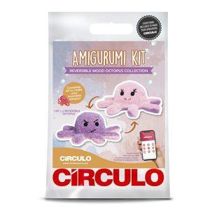 3 AMIGURUMI KIT - REVERSIBLE MOOD OCTOPUS (100% бавовна) 1078304 фото