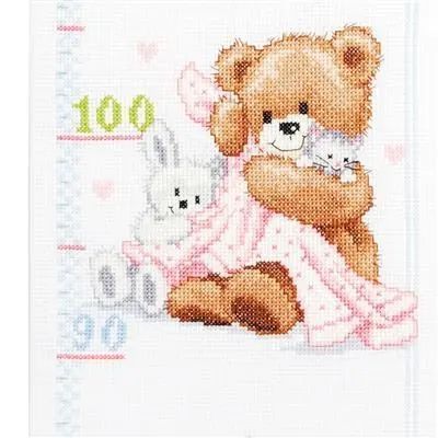 PN-0147440 Набір для вишивання хрестом (ростомір) Vervaco Lovely bears "Милі ведмежата" 1066469 фото