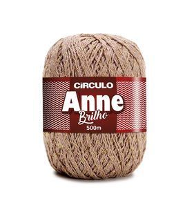 7532 ANNE BRILHO пряжа (96%мерс.бавовна, 4% метал, 150гр. 500м. ), бежевий 1076178 фото