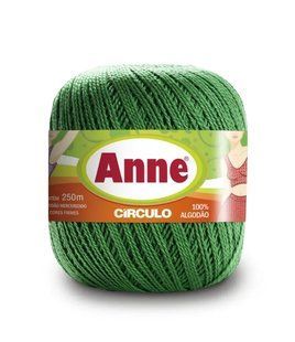 5638 ANNE пряжа (100%мерс.бавовна, 74гр. 250м), зелений 1076146 фото