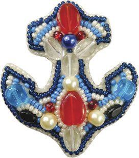 БП-206 Набір для виготовлення брошки Crystal Art "Якір" 1065949 фото