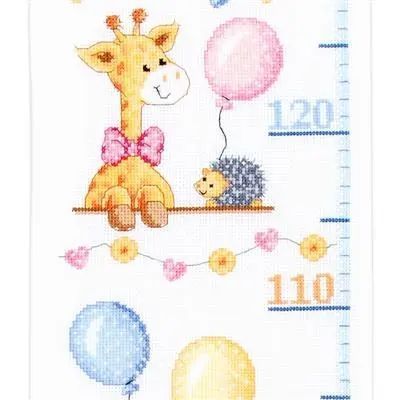 PN-0147469 Набір для вишивання хрестом (ростомір) Vervaco Baby shower "День народження" 1066470 фото