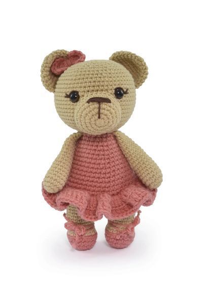 1 AMIGURUMI KIT - CUDDLY TEDDY BEARS Ballerina_Elise (100% бавовна) 1078296 фото