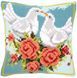 PN-0143723 Набір для вишивання хрестом (подушка) Vervaco Doves in love "Закохані голуби"