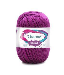6375 CHARME пряжа (100% мерс.бавовна, 150гр. 396м. ), фіолетовий/бузковий 1076065 фото