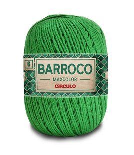 5767 BARROCO MAXCOLOR 6 пряжа (100% бавовна, 200гр. 226м.), зелений 1076559 фото