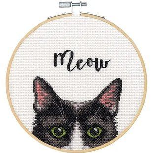 72-75983 Набір для вишивання нитками Meow Meow. Dimensions 1071441 фото