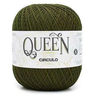 5236 QUEEN 8 пряжа (100% єгіпет.бавовна, 100гр. 678м. ), зелений 1076297 фото
