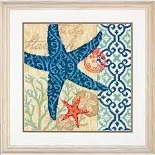 71-20075 Набір для вишивання подушки (гобелен) DIMENSIONS Starfish "Морська зірка" 1065442 фото