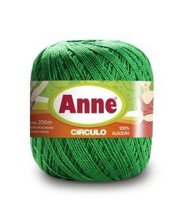 5767 ANNE пряжа (100%мерс.бавовна, 74гр. 250м), зелений 1076148 фото