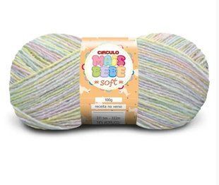 9337 MAIS BEBE SOFT пряжа (74% акрил, 26% віскоза, 100гр. 322м ), різнокольоровий 1076203 фото
