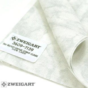 3609/7139 Vintage Belfast Linen 32 (ширина 140см) мармурові хмари, канва Zweigart 15407 фото