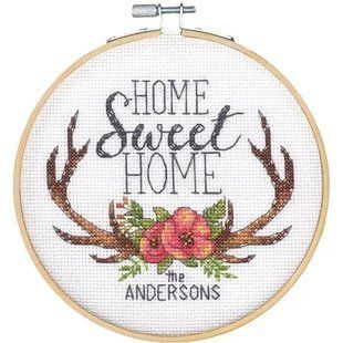 72-75984 Набір для вишивання нитками Будинок, милий будинок Home Sweet Home. Dimensions. 1071442 фото