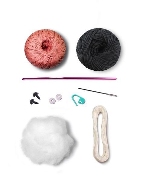 10 AMIGURUMI KIT - ANIMAL BALL, Лиса (100% бавовна) 1078299 фото