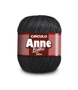 8832 ANNE BRILHO пряжа (96%мерс.бавовна, 4% метал, 150гр. 500м. ), чорний 1076174 фото