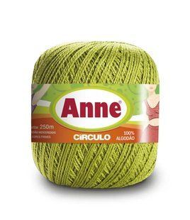 5800 ANNE пряжа (100%мерс.бавовна, 74гр. 250м), салатовий 1076144 фото