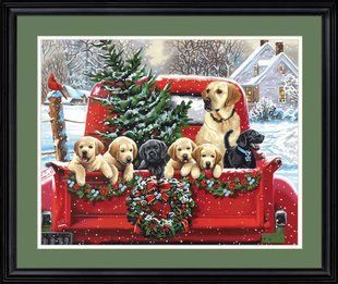73-91773 Набір для малювання фарбами за номерами Holiday Puppy Truck 1077735 фото